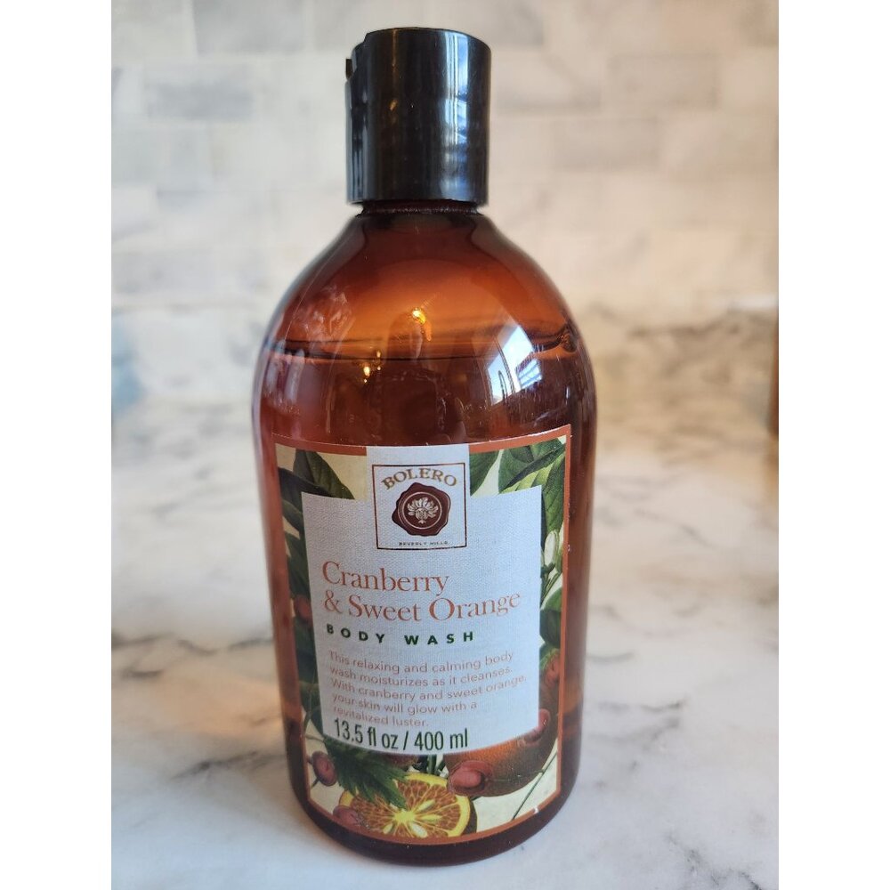 Cranberry & Sweet Orange Body Wash 13.5 Fl Oz Bolero